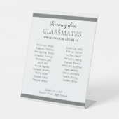 我々のクラスメートの敬意を表す灰色の懇親会 台座サイン (正面)