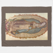 我々のグアダルーペの女性   フリースブランケット (正面(横))