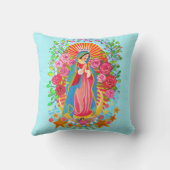 我々のグアダルーペ装飾用クッション クッション (裏面)