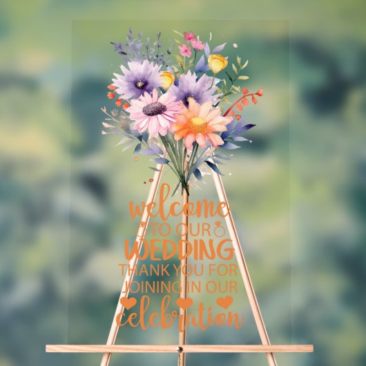 我々のゲストのア結婚クリルのサインになる アクリルサイン (ニュートラル)