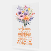 我々のゲストのア結婚クリルのサインになる アクリルサイン (傾斜)