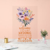 我々のゲストのア結婚クリルのサインになる アクリルサイン (ウェディング)