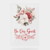 我々のゲストのア結婚クリルのサインになる アクリルサイン (正面)