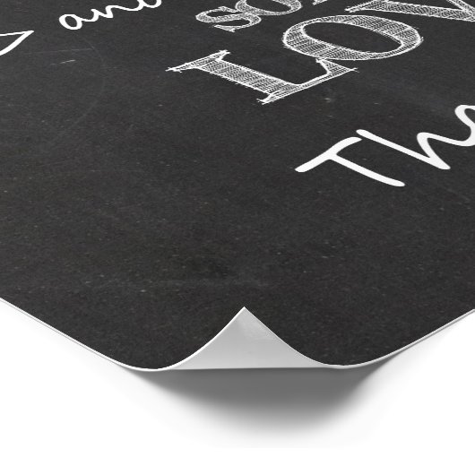 我々のゲストブック結婚のサインchalkboardに署名 ポスター (角)