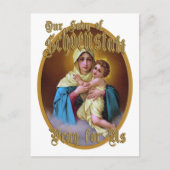 我々のシェンスタット祈の女性が ポストカード (正面)