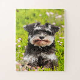 我々のシュナウザー我々家族ペット ジグソーパズル