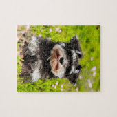 我々のシュナウザー我々家族ペット ジグソーパズル (横)