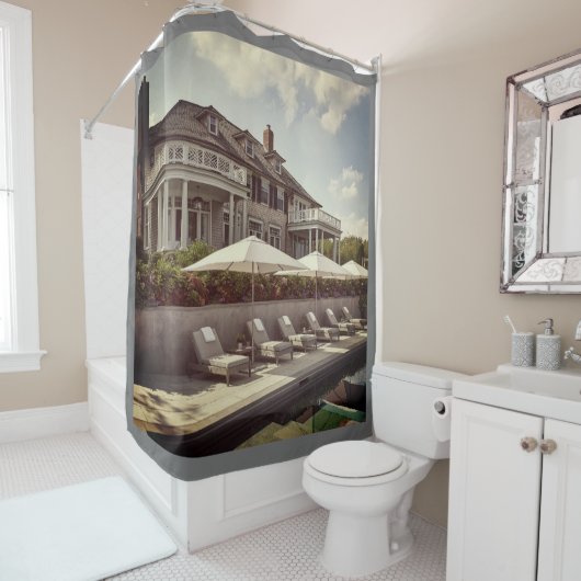 我々のショアハウス！ シャワーカーテン (インサイチュ)