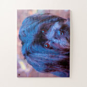 我々のシーズー(犬)Tzu我々の家族ペット ジグソーパズル (縦)