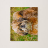 我々のシーズー(犬)Tzu我々の家族ペット ジグソーパズル (縦)