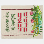 我々のスカッへようこそ! |スクコットデコール フリースブランケット (正面(横))