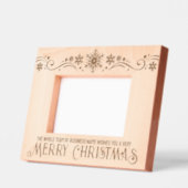 我々のチームは君に聖降誕祭のお目出とう レーザー彫刻フレーム (左)