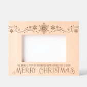 我々のチームは君に聖降誕祭のお目出とう レーザー彫刻フレーム (正面)