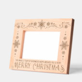 我々のチームは君に聖降誕祭のお目出とう レーザー彫刻フレーム (左)