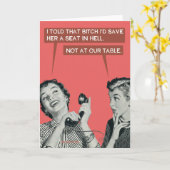 我々のテーブルでは….. カード (黄色い花)