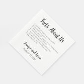 我々のナプキン結婚に関する事実 スタンダードランチョンナプキン (角)