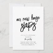 我々のニューハウススラップ 招待状 (正面)