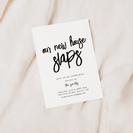 我々のニューハウススラップ 招待状