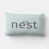 我々のネストグレータイプブルーファームモダンスタイル枕 ランバークッション (裏面)