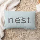 我々のネストグレータイプブルーファームモダンスタイル枕 ランバークッション (ブランケット)