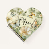 我々のノートコテージコアワイルドフラワーズと蝶 ノートブック (正面)