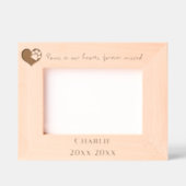 我々のハートのポーズペット記念カスタム犬 レーザー彫刻フレーム (正面)