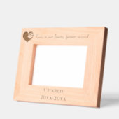 我々のハートのポーズペット記念カスタム犬 レーザー彫刻フレーム (左)