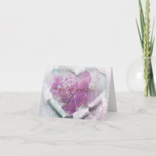 我々のハート折り畳みノートカードの牡丹 ノートカード (正面)