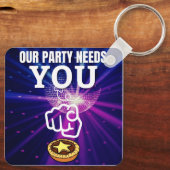 我々のパーティーは必要あなた – Mince Pies キーホルダー (裏面)