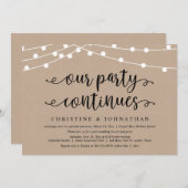 我々のパーティーは結婚走り続ける 招待状 (正面/裏面)