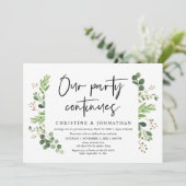 我々のパーティーは続結婚き、の駆け落ちお祝い 招待状 (スタンド正面)