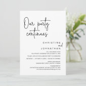 我々のパーティーは続結婚き、の駆け落ち夕食 招待状 (スタンド正面)