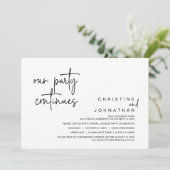 我々のパーティーは続結婚く，の駆け落ちディナーInvi 招待状 (スタンド正面)