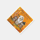 我々のフクロウからの感謝の気持ち！ スタンダードカクテルナプキン (角)