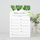 我々のブライダルシャワーゲーム熱帯緑はどこだった (スタンド正面)