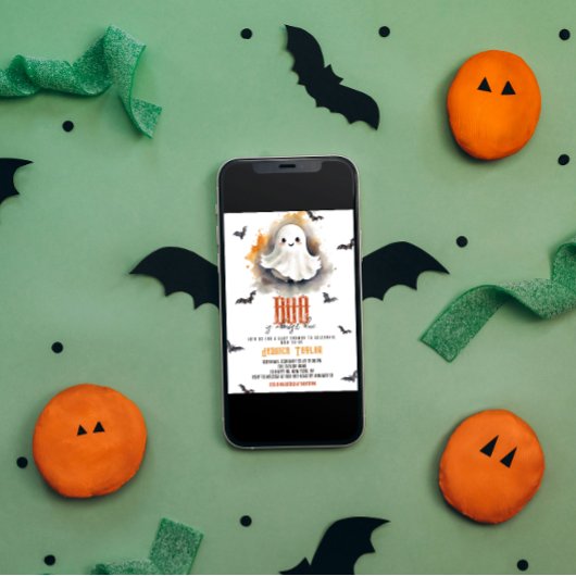 我々のブーほとんど幽霊ハロウィーン赤ちゃんシャワー 招待状