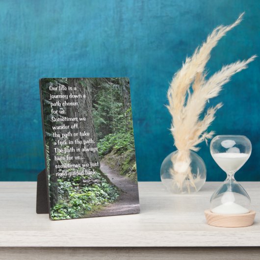 我々のプラークのために選ばれた道を人生の旅 フォトプラーク (側面)