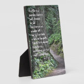 我々のプラークのために選ばれた道を人生の旅 フォトプラーク (側面)