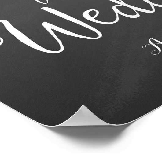 我々のプリント結婚へようこそ ポスター (角)