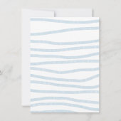 我々のベビークジラ海の下の最初の誕生日 招待状 (裏面)