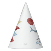 我々のベビーシャーク海の下の最初の誕生日 パーティーハット (左)