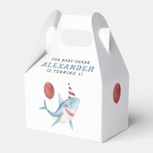 我々のベビーシャーク海の下の最初の誕生日 フェイバーボックス (正面サイド)
