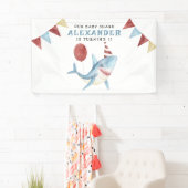 我々のベビーシャーク海の下の最初の誕生日 横断幕 (インサイチュ)