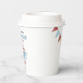 我々のベビーシャーク海の下の最初の誕生日 紙コップ (裏面)