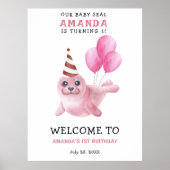 我々のベビーシール海の下の最初の誕生日 ポスター (正面)