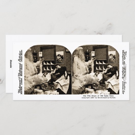 我々のペットの夢のオールドサンタクロース1897 シーズンカード (正面/裏面)