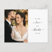 『我々のラモダンブスクリプト、写真に感謝結婚』 ポストカード (正面)