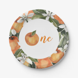 我々のリトルかわいこちゃんは1つのプレートかわいこちゃん最初の誕生日 ペーパープレート