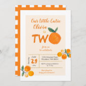 我々のリトルかわいこちゃんは2誕生日 招待状 (正面/裏面)