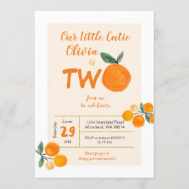 我々のリトルかわいこちゃんは2誕生日 招待状